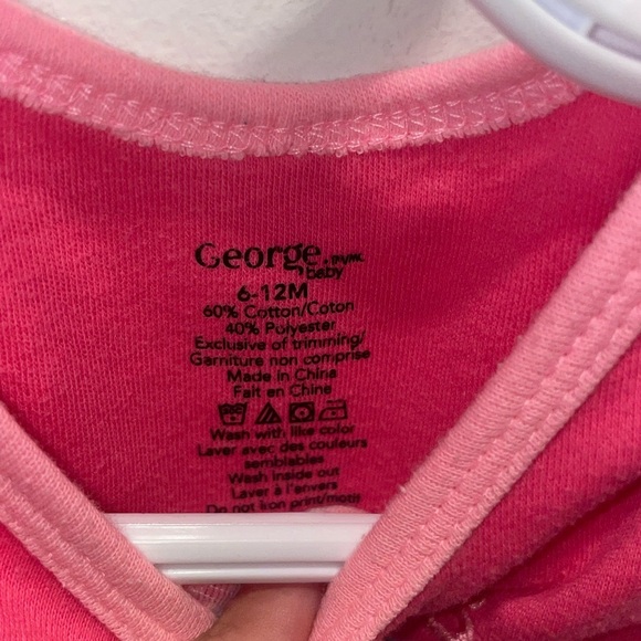 5/$15 George Pink Baby Onesie - Picture 2 of 3